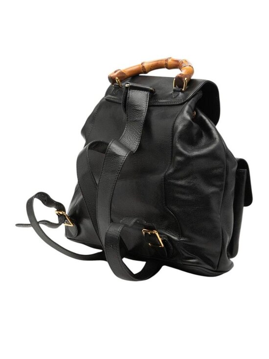 Gucci Bambu Backpack 003 Black Leather main image 5